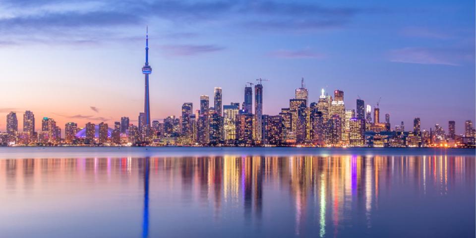 Ontario landscape with lakes and forests
